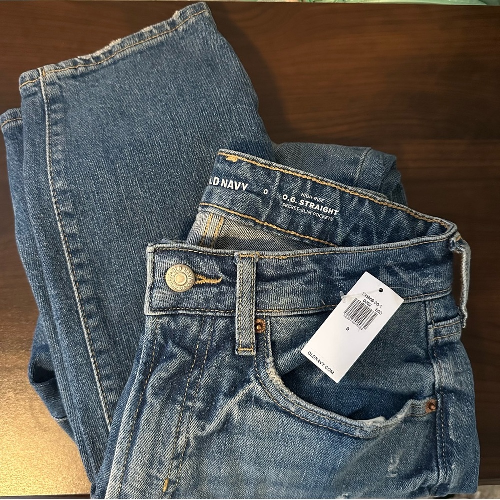 Old Navy High-Rise Straight Leg Jeans